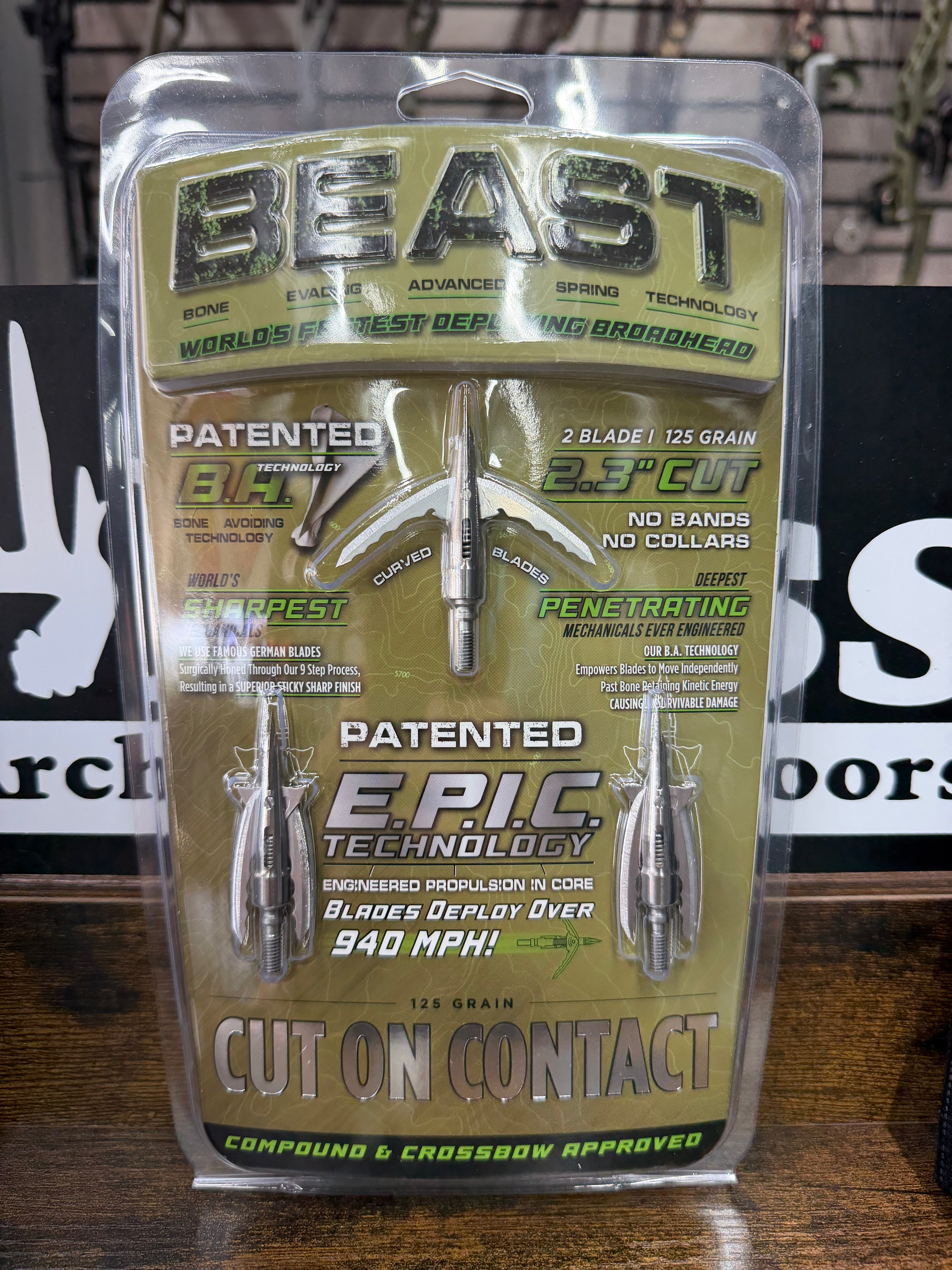 BEAST BROADHEADS 2.3" (CUT ON CONTACT)