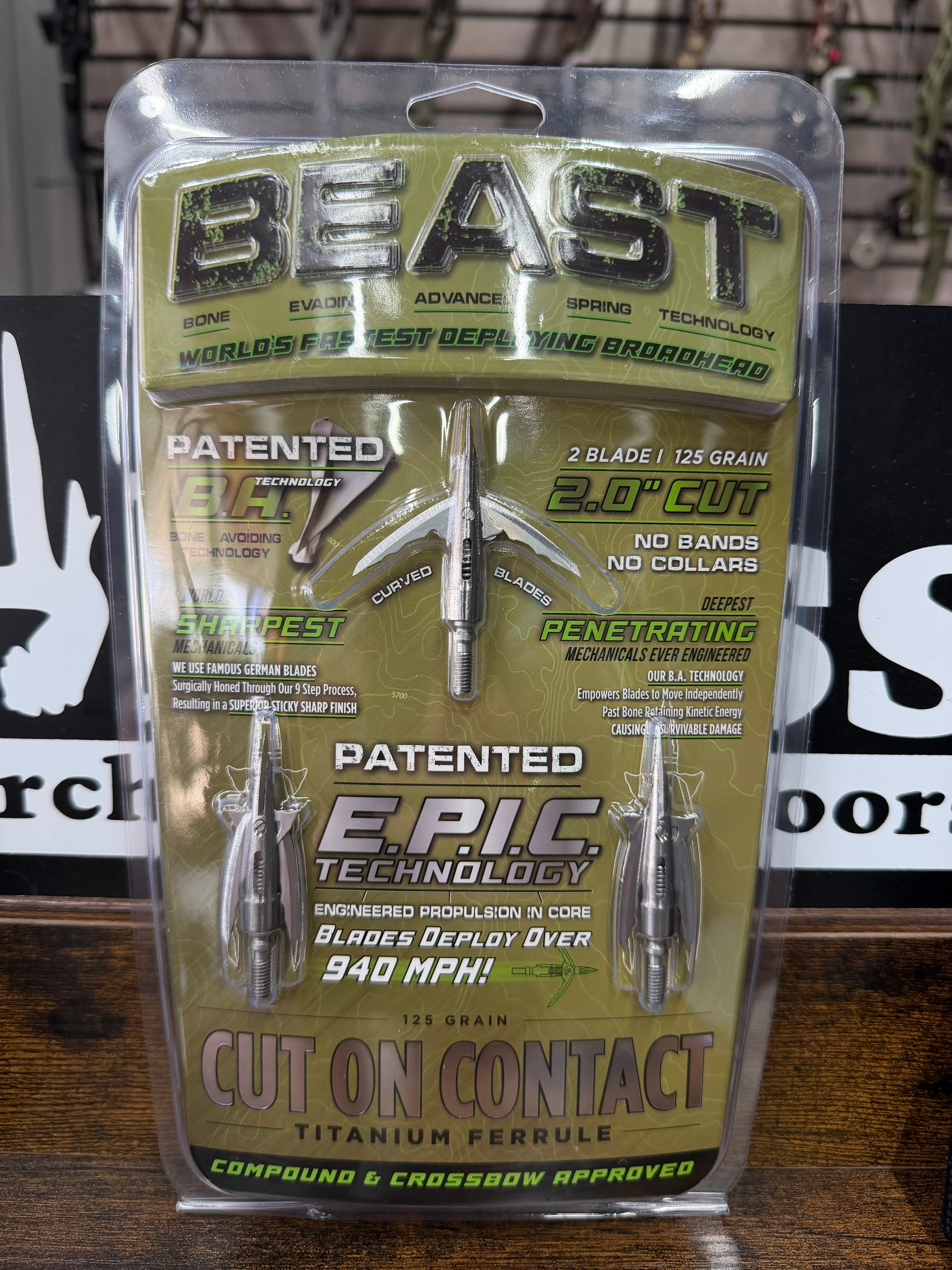 BEAST BROADHEADS 2.3" (CUT ON CONTACT)