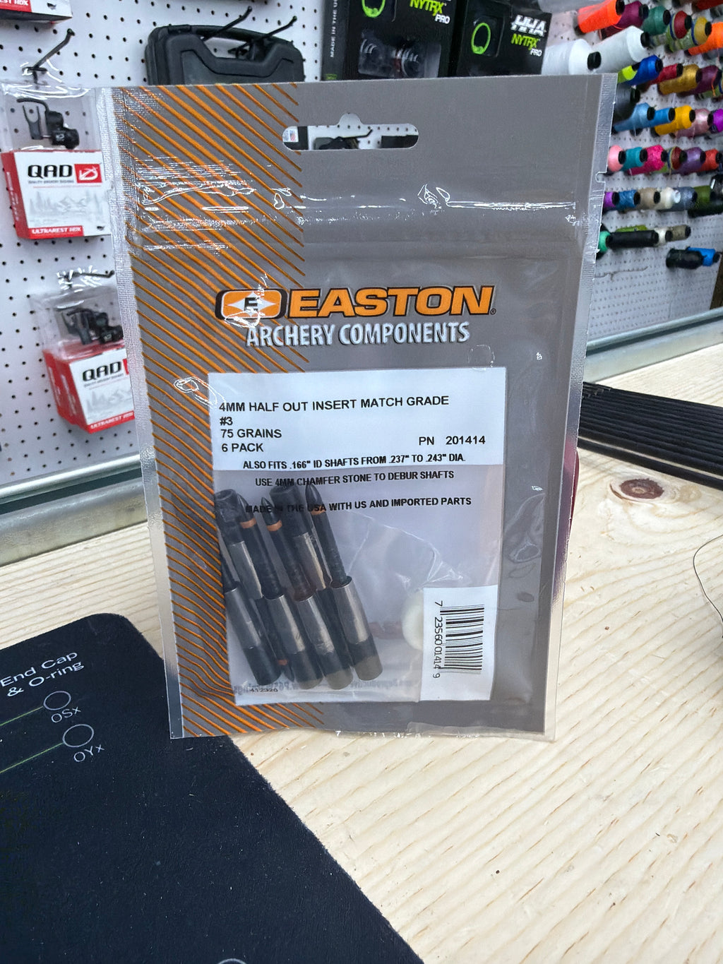 Easton 4mm Match Grade 75gr Half Steel Half-Outs