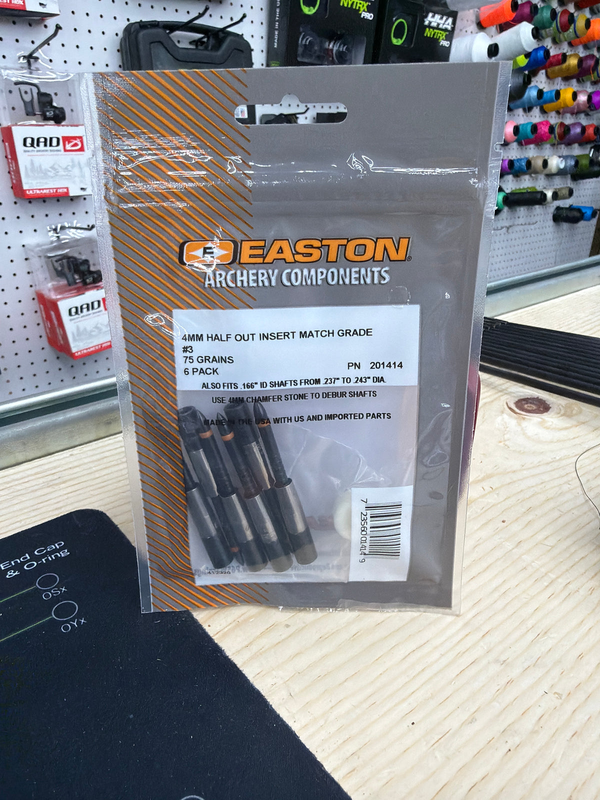 Easton 4mm Match Grade 75gr Half Steel Half-Outs