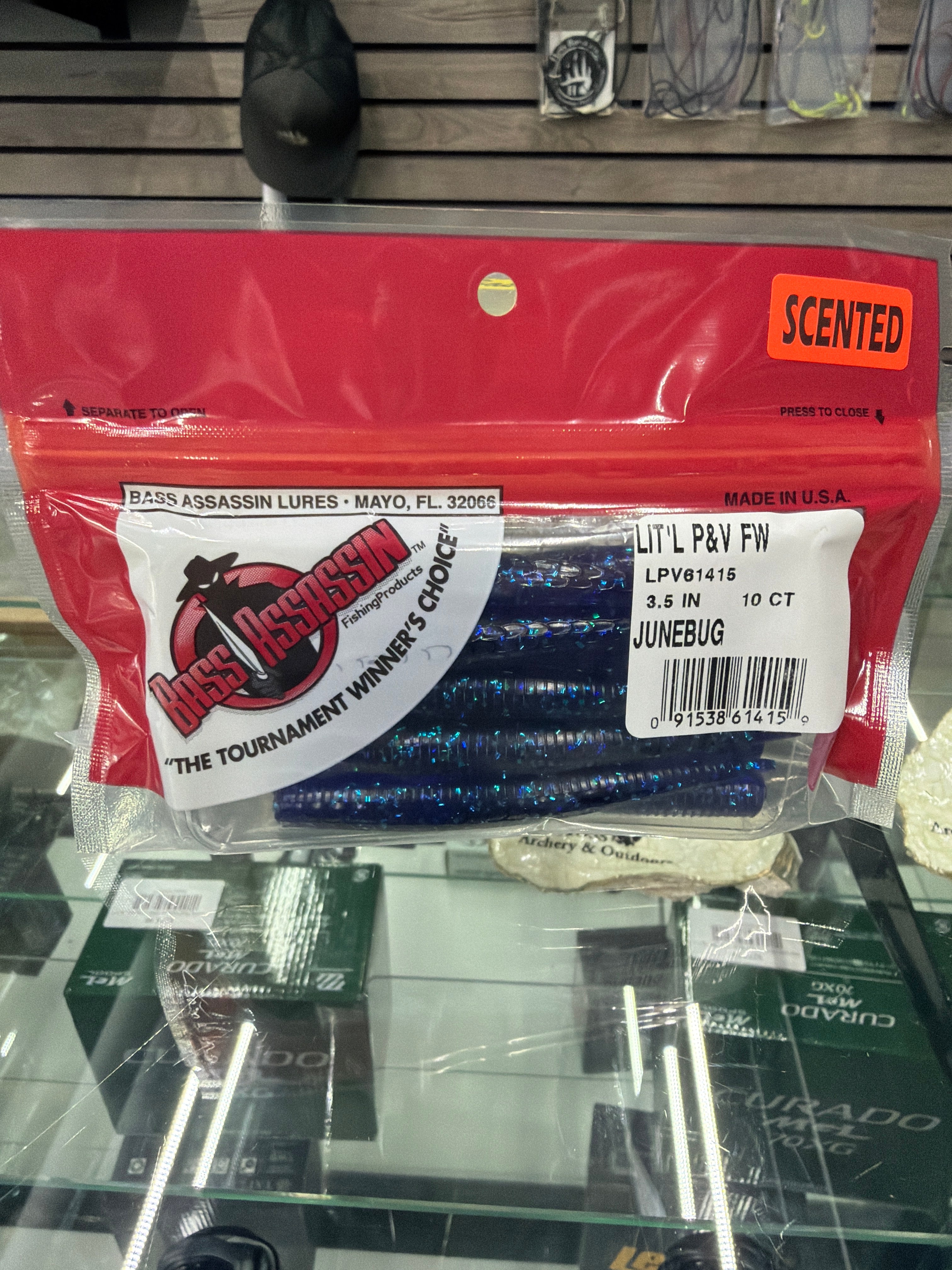 Bass Assassin Saltwater Lit'l P&V 3.5" 10 ct