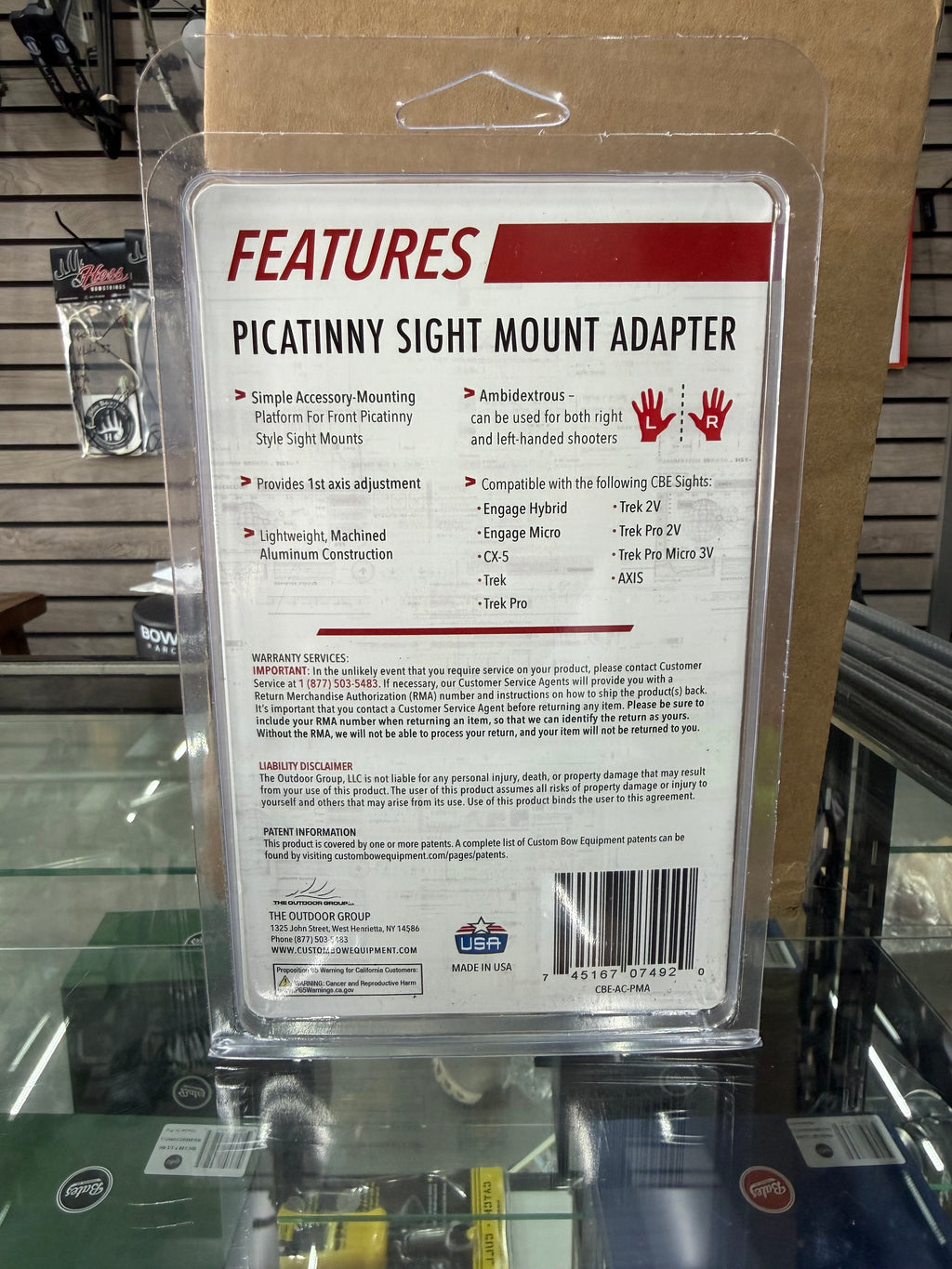 CBE Picatinny Sight Mount Adapter