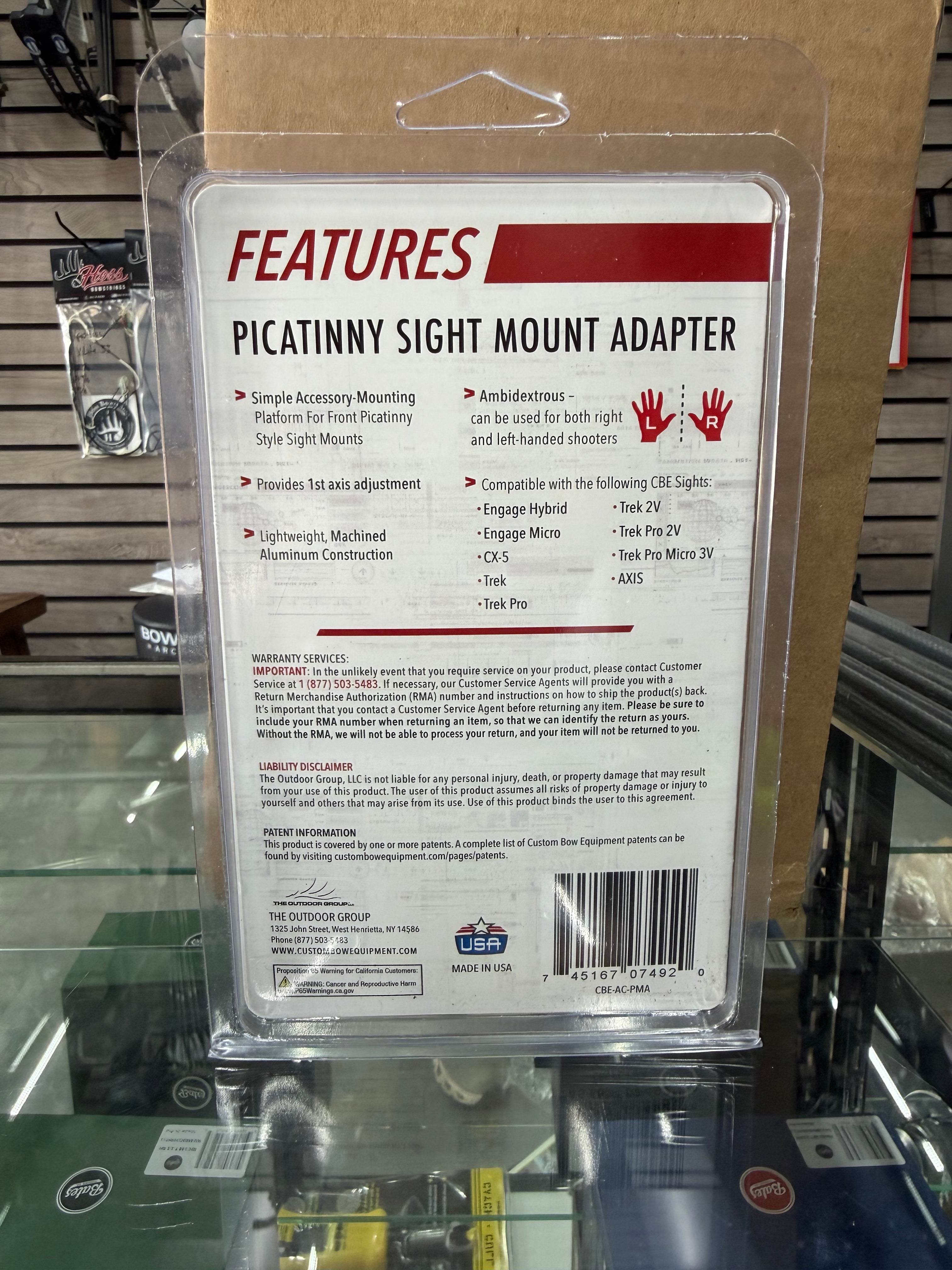 CBE Picatinny Sight Mount Adapter