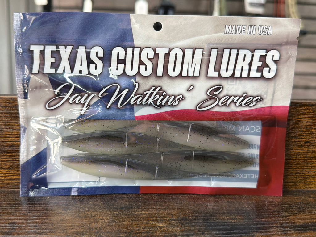 custom fishing lures near me 7" Crappie Glide Bait (Sale) Peacock Bass Made to imitate crawfish JH Custom Baits Hand Painted