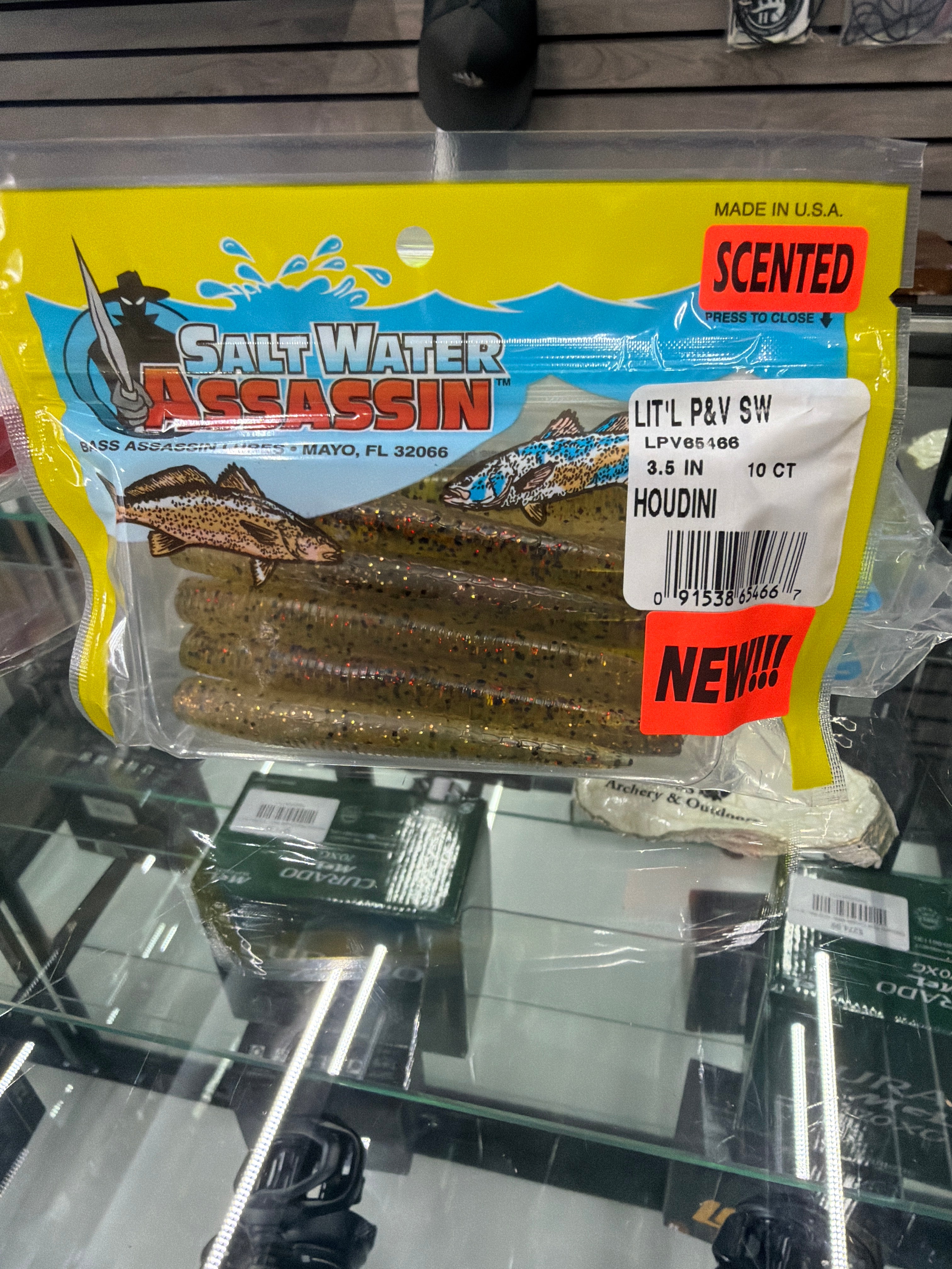 Bass Assassin Saltwater Lit'l P&V 3.5" 10 ct