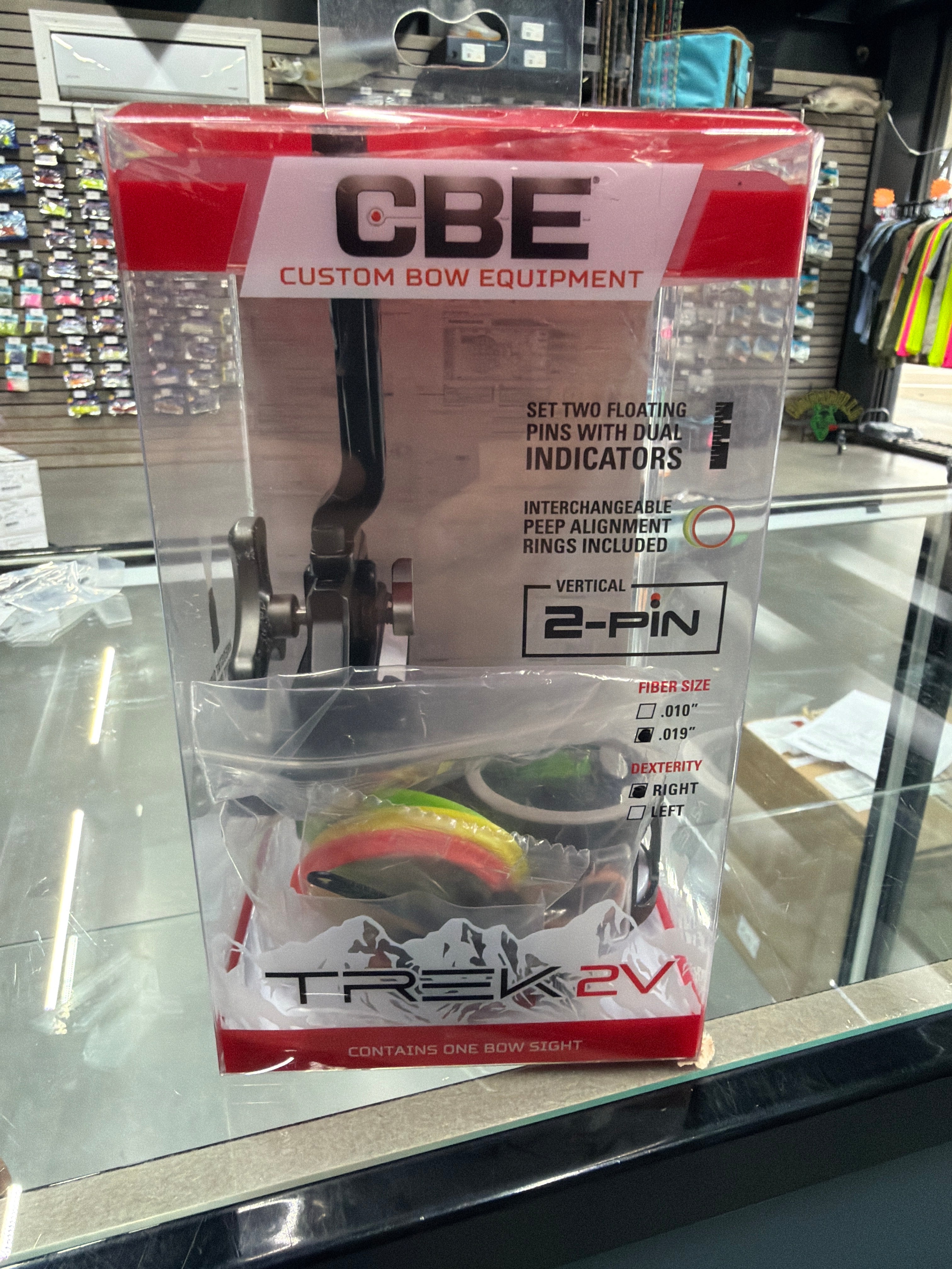 CBE Trek 2V Vertical 2 Pin Bow Sight .019 RH