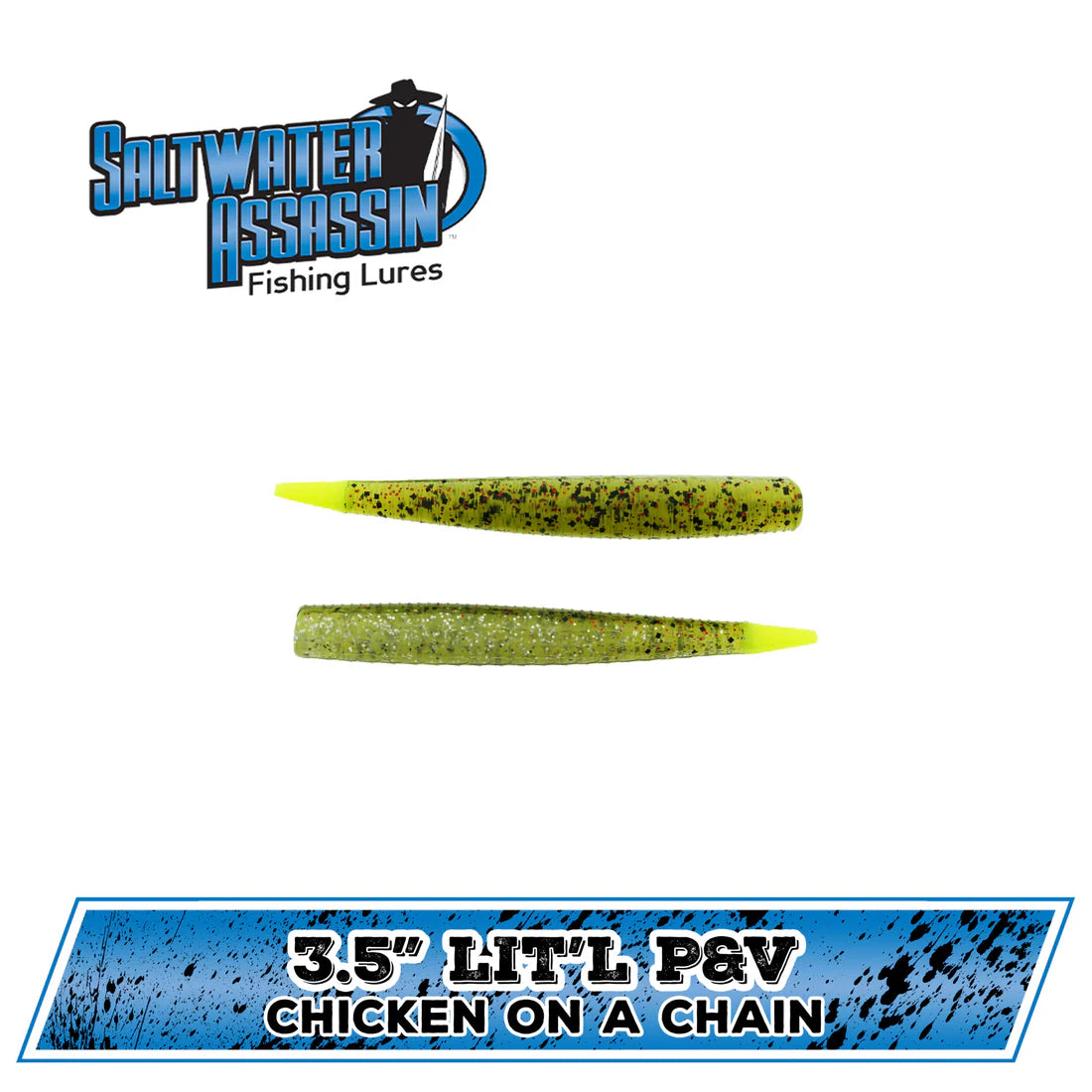 Bass Assassin Saltwater Lit'l P&V 3.5