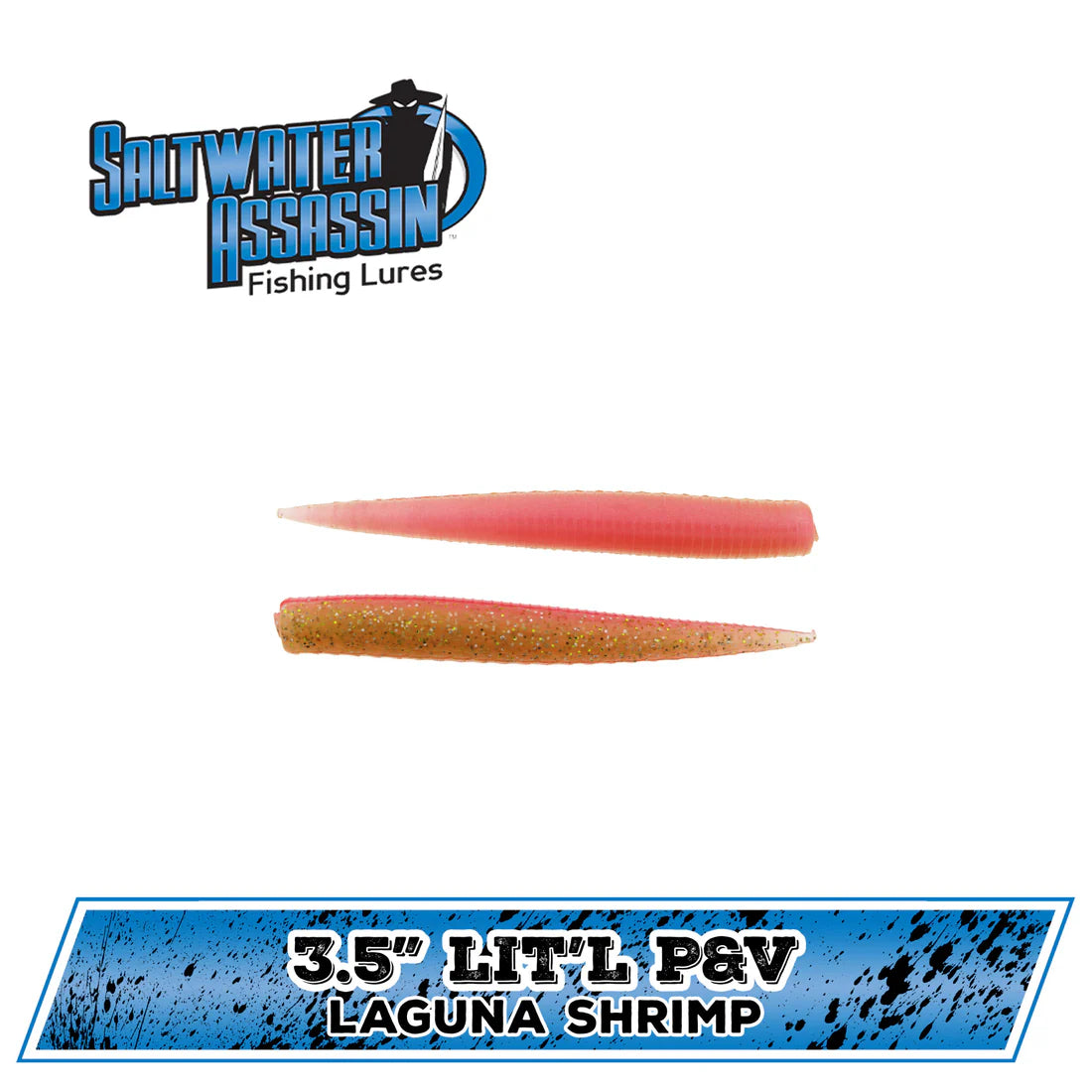 Bass Assassin Saltwater Lit'l P&V 3.5" 10 ct
