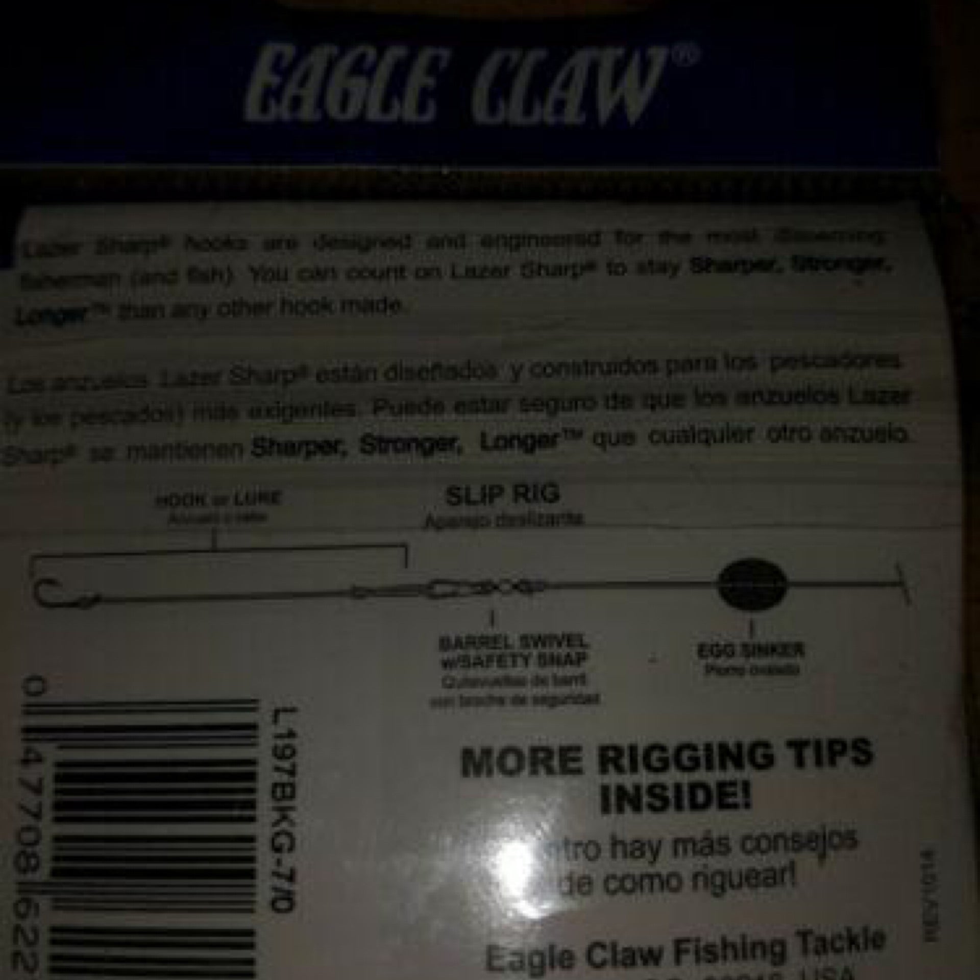 Eagle Claw Lazer Sharp - Live and Chunk Bait